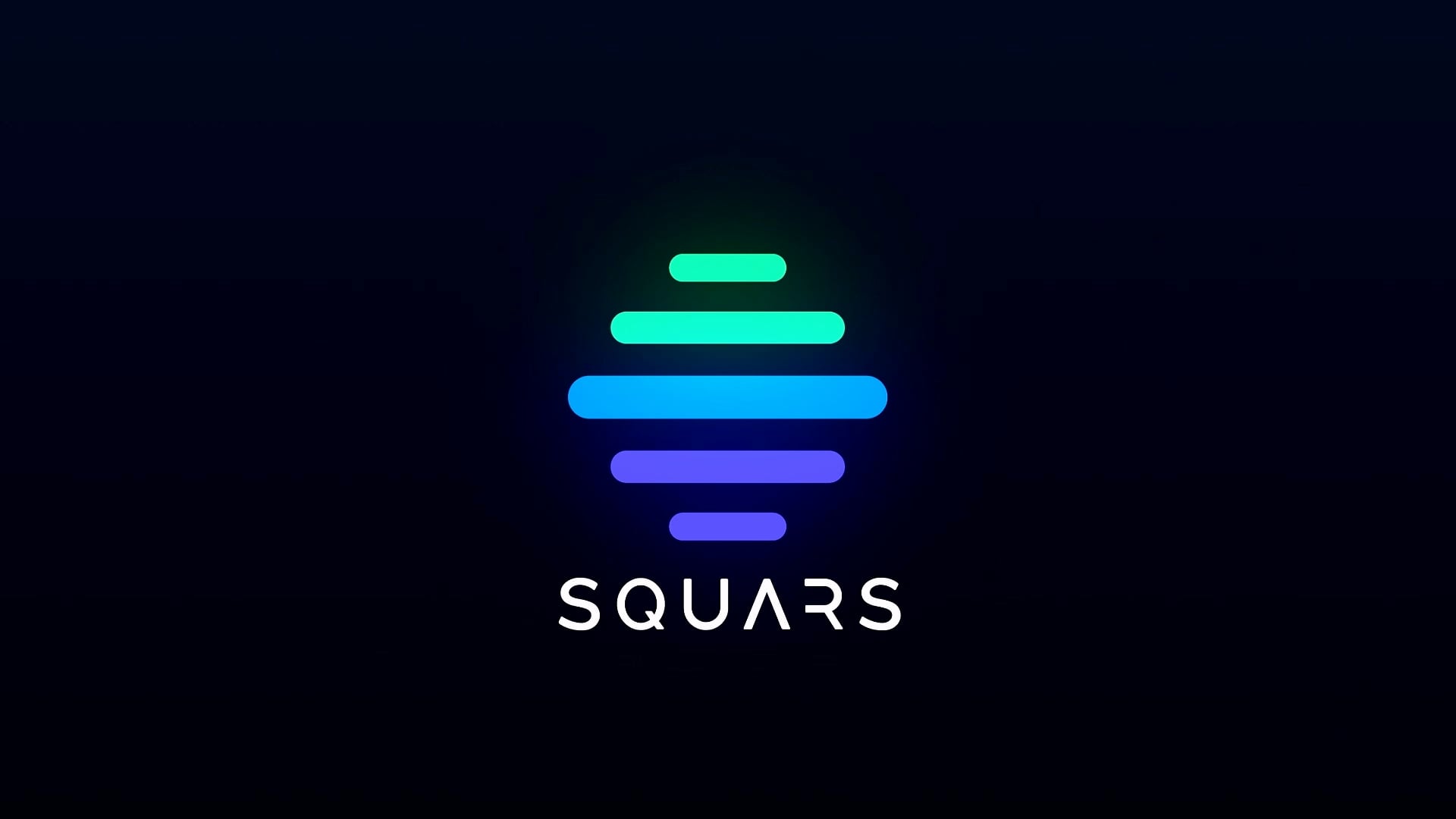 The SQUARS logo on a dark background.